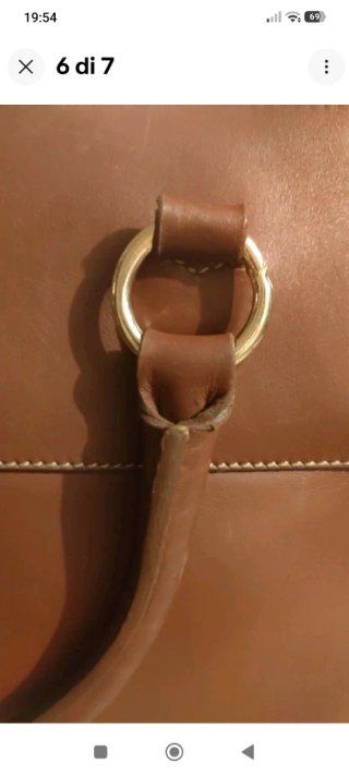 Borsa in pelle marrone