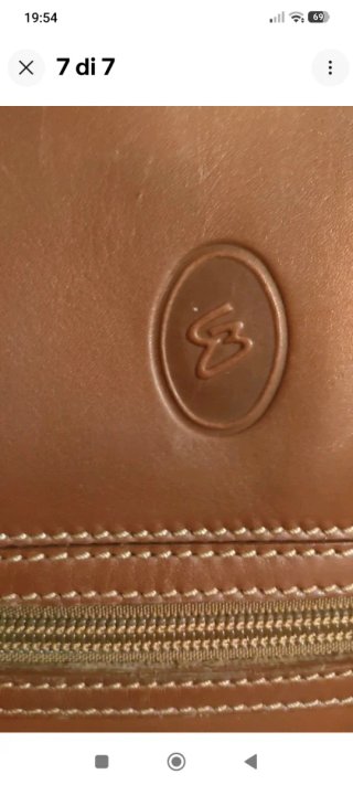 Borsa in pelle marrone