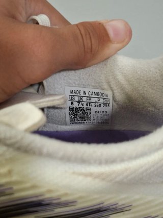 Botas de fútbol Adidas F50 Blancas Talla [41.5]