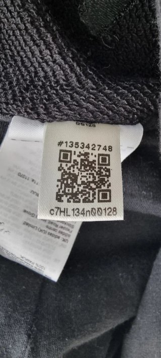 Sudadera Adidas Big Logo Talla XL Negra