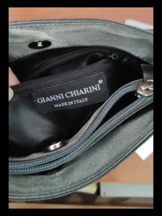 Borsa Gianni Chiarini Tessuto Argento