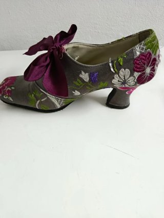 Traje de Fallera Gris Multicolor