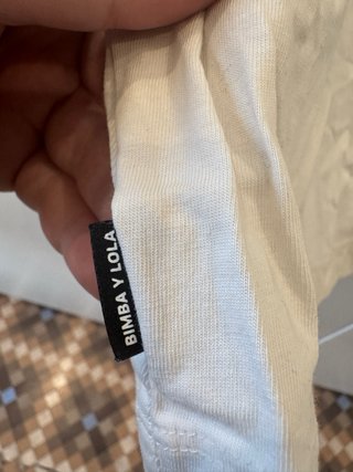 Camiseta Bimba y Lola Blanca Talla M