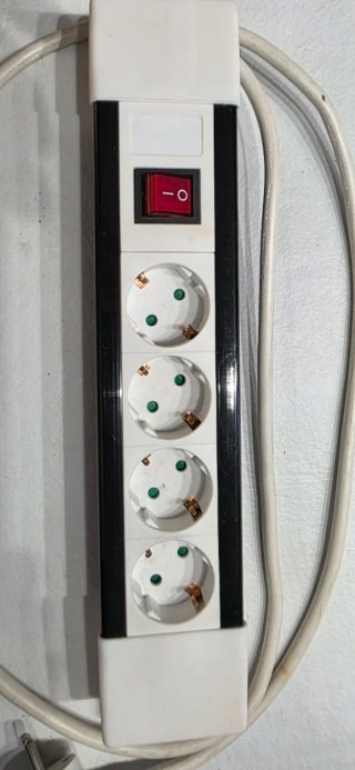 Regleta 4 enchufes con interruptor