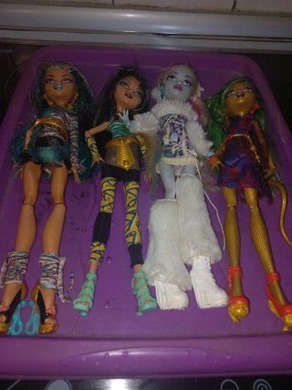 Lote 4 Muñecas Monster High