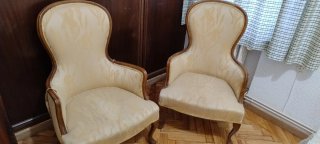 Butaca de dormitorio tapizada