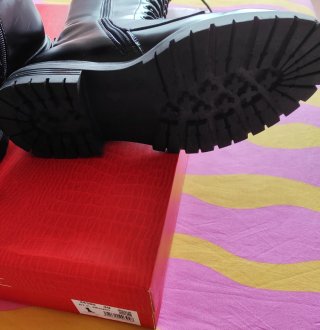 Botas altas Mustang negras talla 39