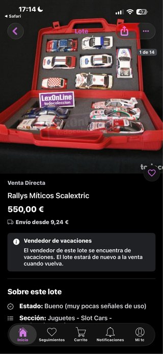 Maletín Scalextric Altaya - Rally Míticos