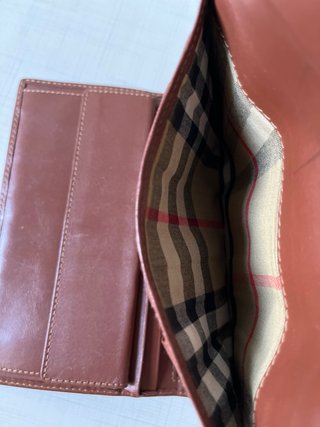 Cartera Burberry Cuadros Marrón y Beige