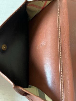 Cartera Burberry Cuadros Marrón y Beige