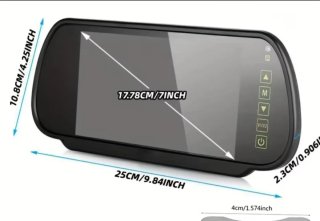 Pantalla retrovisor 7 pulgadas