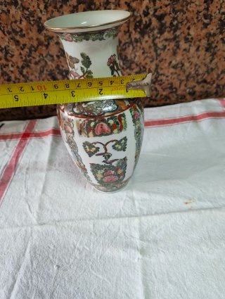 Jarrón de Macao de porcelana multicolor