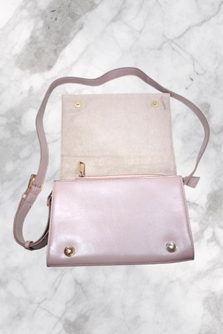 Borsa Carpisa rosa tracolla intrecciata