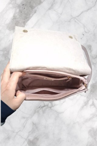 Borsa Carpisa rosa tracolla intrecciata