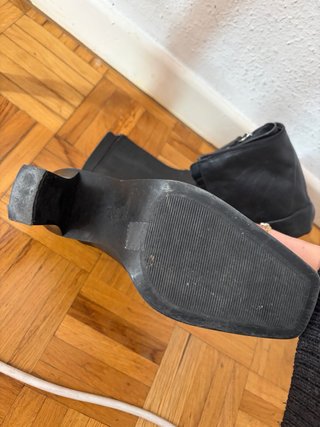 Botines Zara Tacón Cuadrado Talla 38