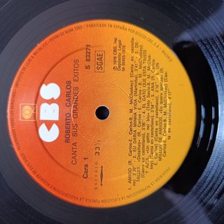 LP Roberto Carlos Canta Sus Grandes Éxitos 1978