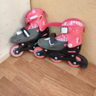 Patines en línea rosas para niña 28/30