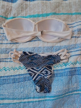 Bikini Beige e Blu