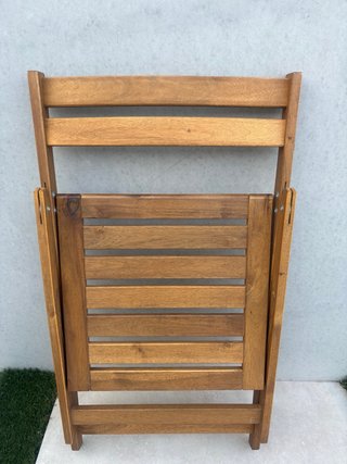 Silla de jardín de acacia maciza