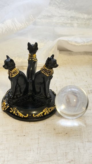 Figura Resina Gatos Egipcios (Bastet)