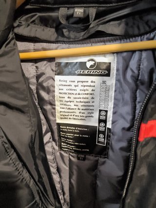 Chaqueta Moto Bering Negra y Roja