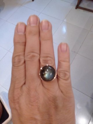 Anillo Bronzallure Labradorita Talla 56