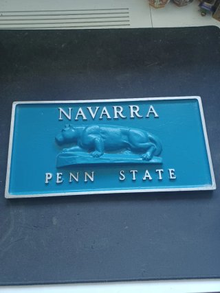 Placa Fund. Aluminio Navarra Penn State 30 x 15 cm