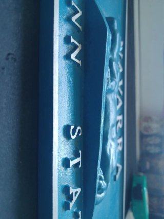 Placa Fund. Aluminio Navarra Penn State 30 x 15 cm