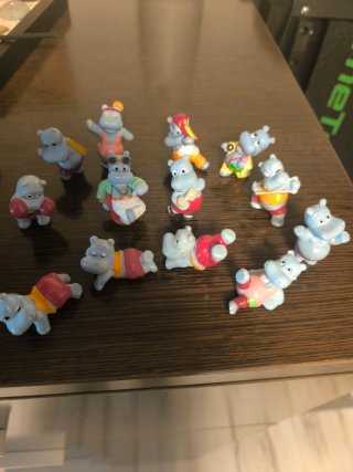 Figuras Huevos Kinder Tortugas Porcelana
