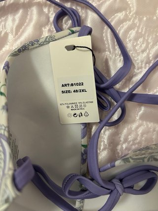 Costume da bagno bikini fantasia viola XXL