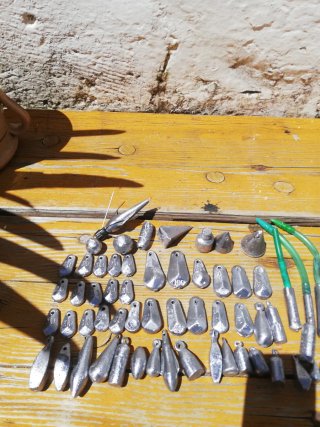 Piombi da pesca assortiti 60pz 3,8kg