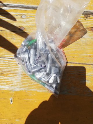 Piombi da pesca assortiti 60pz 3,8kg