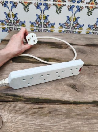 Regleta 4 enchufes con interruptor