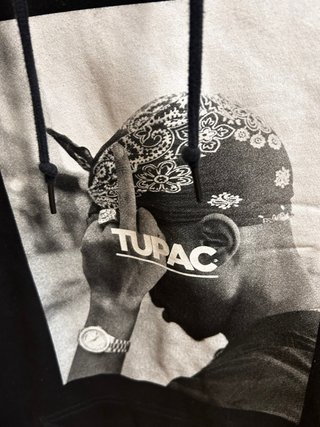 Sudadera Negra Tupac XL