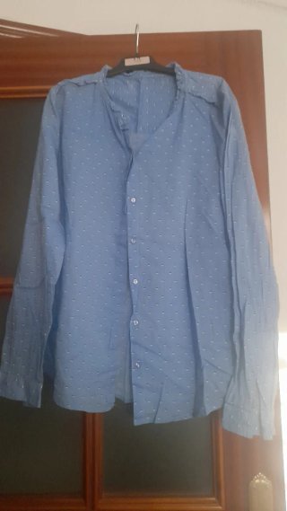 Camisa azul mujer