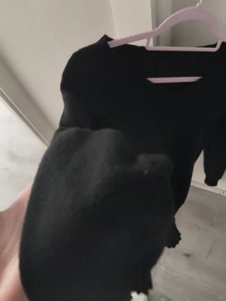 Jersey negro manga larga