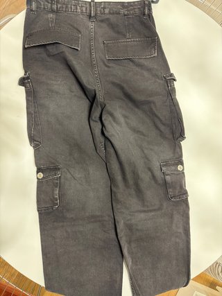 Pantalón Cargo Bershka Negro Talla 40