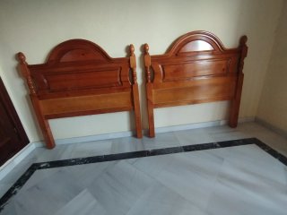 Dos cabeceros provenzales madera 105cm
