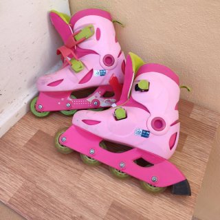 Patines en línea rosas talla 32-34