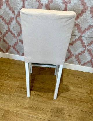 Pack 2 Taburetes Altos Ikea Beige/Blanco