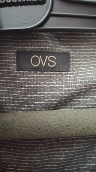 Camicia uomo a maniche corte a righe grigie