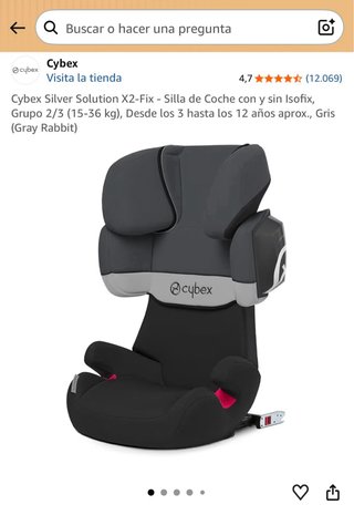 Silla Coche Cybex X2-Fix Isofix