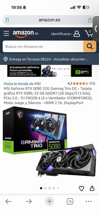 MSI RTX 5090 32GB GDDR7 Gaming Trio OC **NUEVA**
