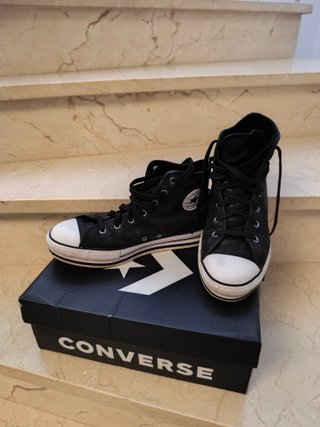 Converse Piel Negras Botín