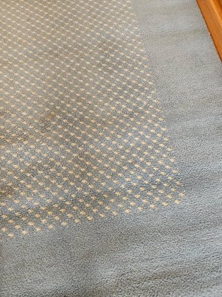 Alfombra grande 190x200 azul económica