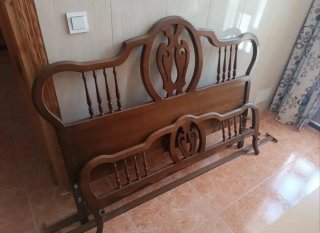Cama de madera Vintage 135