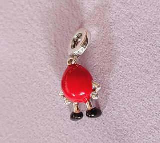 Charm M&M Rojo con Brillantes