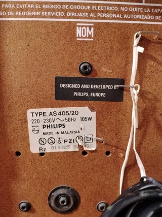 SISTEMA DE SONIDO ESTÉREO PHILIPS AS405/