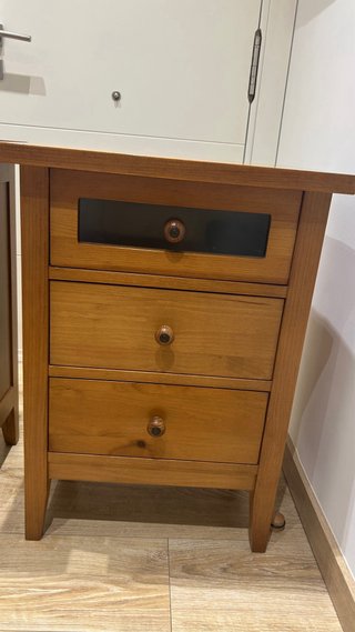 Mesita de Noche Madera 75x54x39 cm