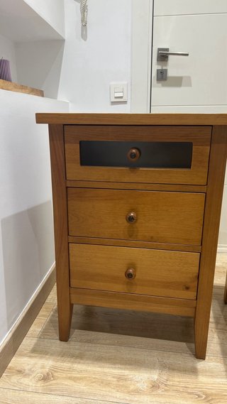 Mesita de Noche Madera 75x54x39 cm